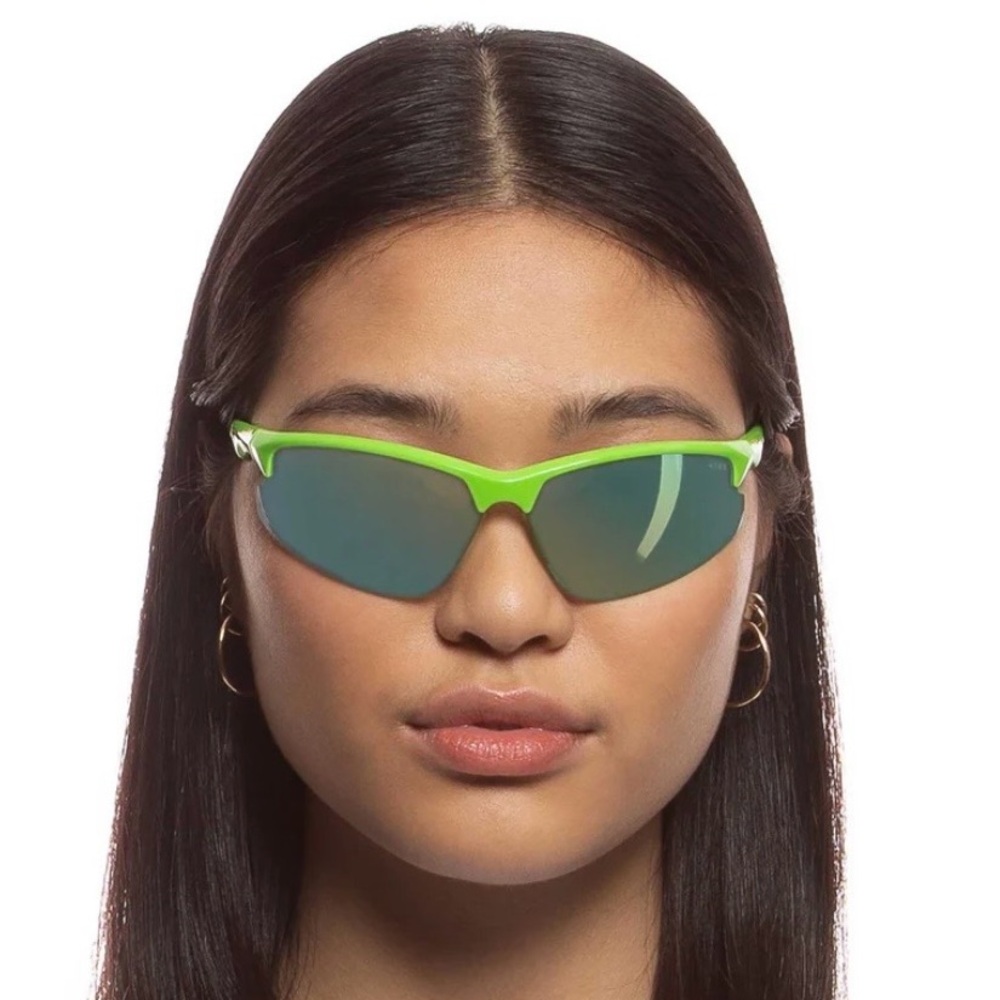 Aire Cetus Lime Green Wrap Sunglasses